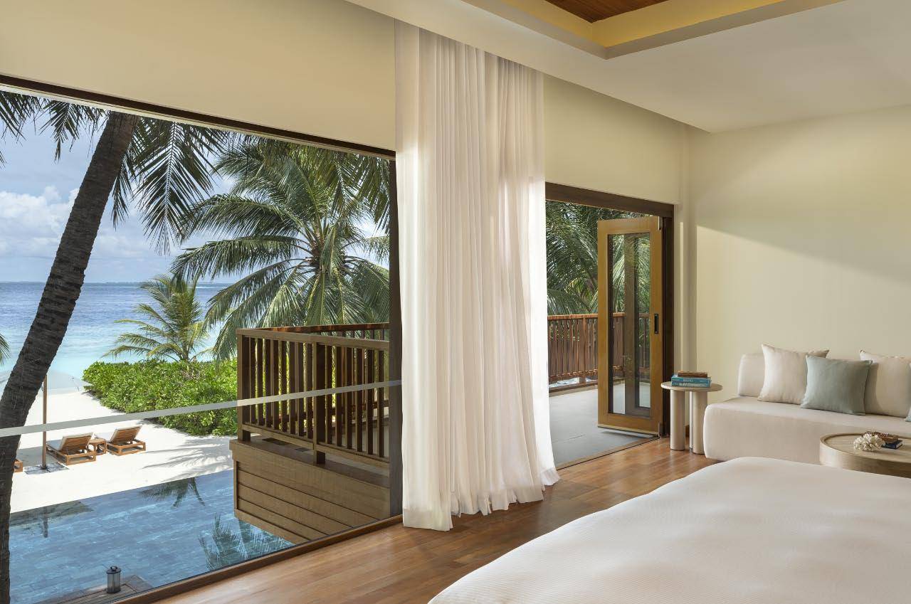 Two Bedroom Beach Pavilion with Pool, TTerrasse, Huvafen Fushi Maldives